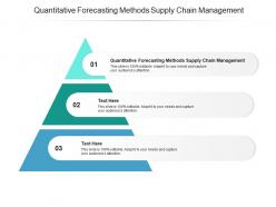 Quantitative forecasting methods supply chain management ppt powerpoint presentation cpb