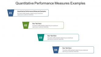 Quantitative performance measures examples ppt powerpoint presentation model layout cpb