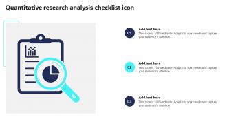 Quantitative Research Analysis Checklist Icon