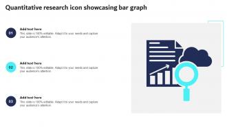 Quantitative Research Icon Showcasing Bar Graph