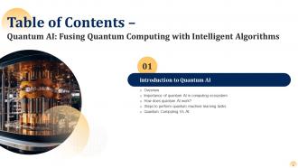 Quantum AI Fusing Quantum Computing With Intelligent Algorithms AI CD Template Image