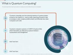 Quantum Computing IT What Is Quantum Computing Ppt Powerpoint Professional Example