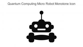 Quantum Computing Micro Robot Monotone Icon In Powerpoint Pptx Png And Editable Eps Format
