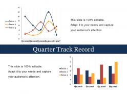 Quarter track record sample of ppt presentation