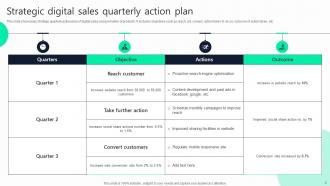 Quarterly Action Plan Powerpoint Ppt Template Bundles Idea Customizable