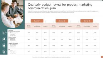 Quarterly Budget Review For Product Marketing Communication Plan