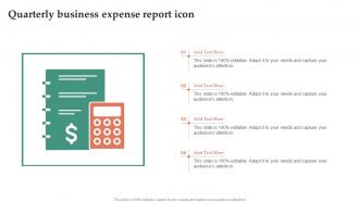 Quarterly Business Expense Report Icon
