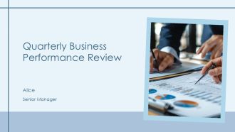 Quarterly Business Performance Review PPT Graphics AT