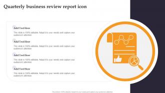 Quarterly Business Review Report Icon