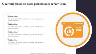 Quarterly Business Sales Performance Review Icon