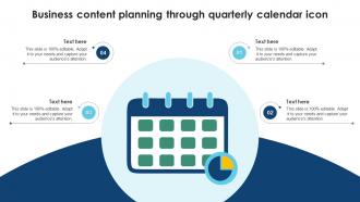 Quarterly Content Calendar Powerpoint Ppt Template Bundles