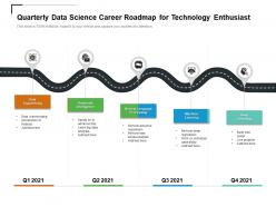 Quarterly data science career roadmap for technology enthusiast