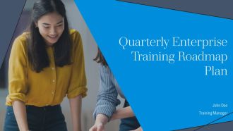 Quarterly Enterprise Training Roadmap Plan PPT Guidelines AT