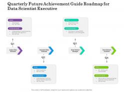 Quarterly Future Achievement Guide Roadmap For Data Scientist Executive