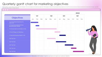 Quarterly Gantt Chart For Marketing Objectives