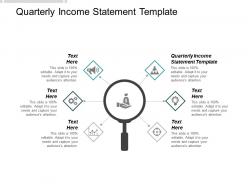 Quarterly income statement template ppt powerpoint presentation icon infographic template cpb