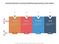 Quarterly machine learning roadmap representing career ladder