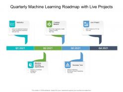 Quarterly machine learning roadmap with live projects