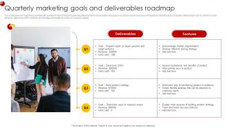 Quarterly Marketing Goals And Deliverables Roadmap