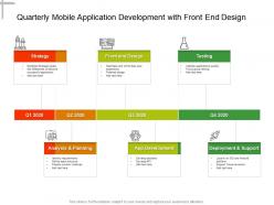 Quarterly Mobile Application Development With Front End Design