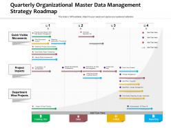 Quarterly organizational master data management strategy roadmap