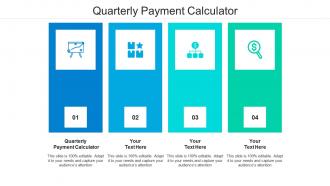 Quarterly payment calculator ppt powerpoint presentation pictures background images cpb