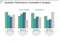 Quarterly performance competitors analysis powerpoint graphics