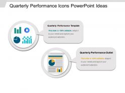 Quarterly performance icons powerpoint ideas