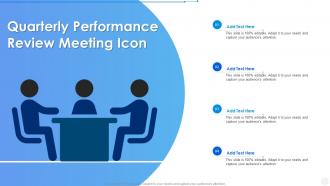 Quarterly Performance Review Meeting Icon