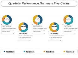 Quarterly performance summary five circles ppt presentation