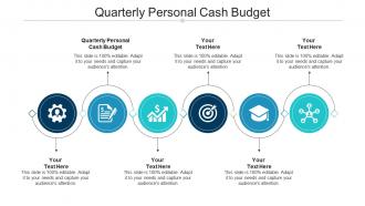Quarterly personal cash budget ppt powerpoint presentation inspiration templates cpb