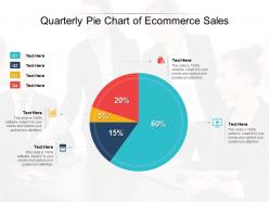 Quarterly pie chart of ecommerce sales