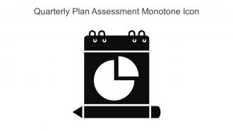 Quarterly Plan Assessment Monotone Icon In Powerpoint Pptx Png And Editable Eps Format