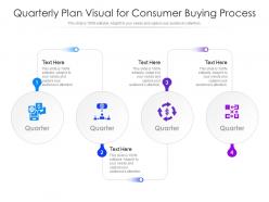 Quarterly Plan Visual For Consumer Buying Process Infographic Template