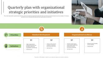 Quarterly Plan With Organizational Strategic Priorities And Initiatives