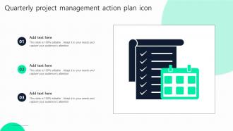 Quarterly Project Management Action Plan Icon