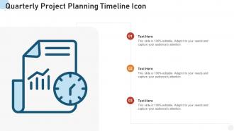 Quarterly project planning timeline icon