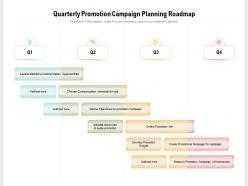 Quarterly promotion campaign planning roadmap