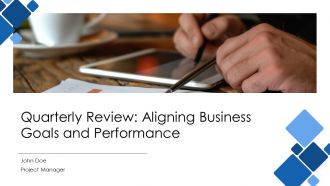 Quarterly Review Aligning Business Goals And Performance PPT Structure AT