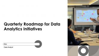 Quarterly Roadmap For Data Analytics Initiatives PPT Slides AT