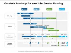 Quarterly Roadmap For New Sales Session Planning