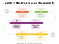 Quarterly Roadmap To Social Responsibility