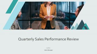 Quarterly Sales Performance Review PPT Structure AT