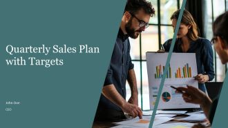 Quarterly Sales Plan With Targets PPT Information AT