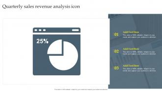 Quarterly Sales Revenue Analysis Icon