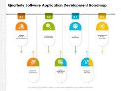 Quarterly software application development roadmap