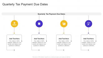 Quarterly Tax Payment Due Dates In Powerpoint And Google Slides Cpb