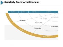 Quarterly transformation map ppt slides portfolio