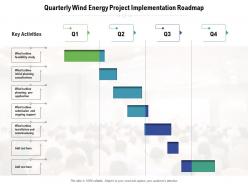 Quarterly wind energy project implementation roadmap