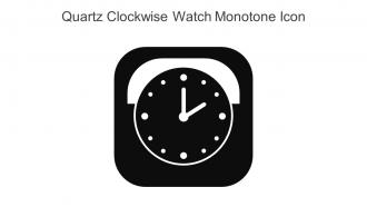 Quartz Clockwise Watch Monotone Icon In Powerpoint Pptx Png And Editable Eps Format